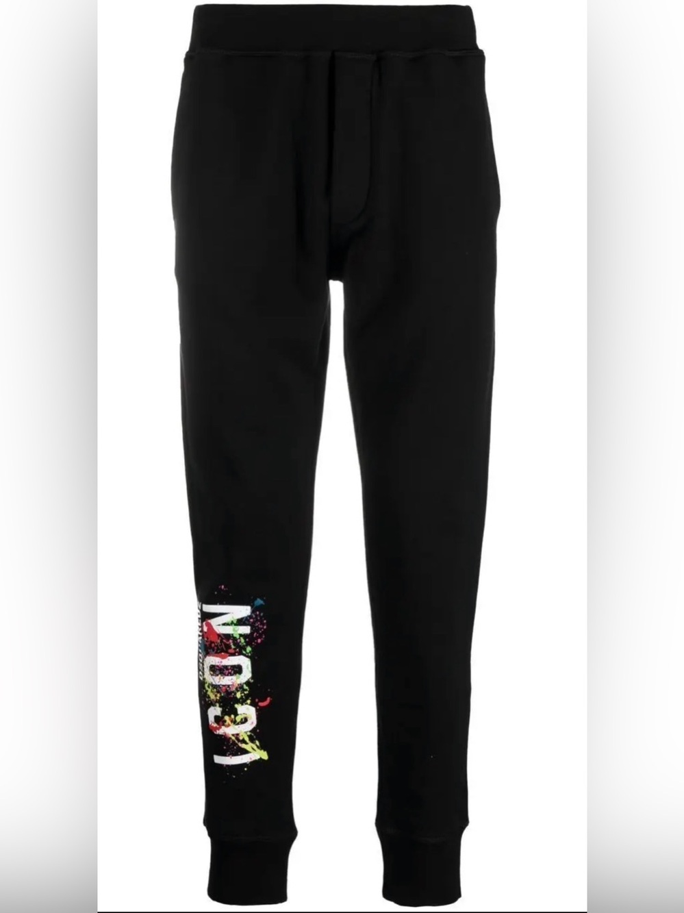 Dsqured 2 Men's Black Graphic Jogger Pants